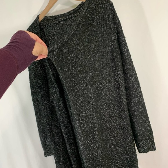 AB Studio large open front cardigan sweater - Picture 3 of 5